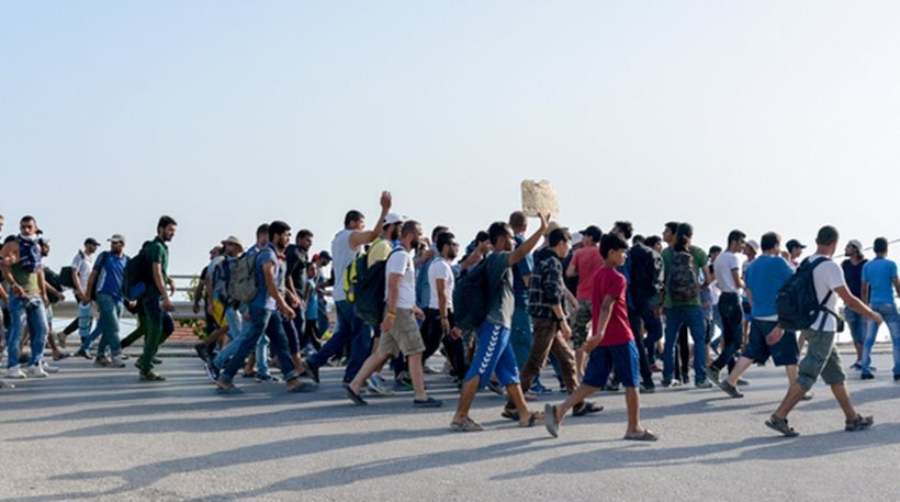 Μυτιλήνη: Αφγανοί λαθρομετανάστες πραγματοποίησαν διαδήλωση